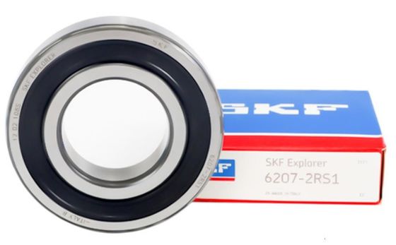Высокоскоростные шаровые подшипники SKF 6207 2RS1 с глубокой канавкой внутреннего размера 35 мм и максимальной скоростью обработки масла 11000 р/мин