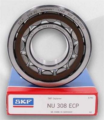 SKF NU308ECP Цилиндрический роликовый подшипник P4 Точная хромная сталь Gcr15 Для тяжелых машин