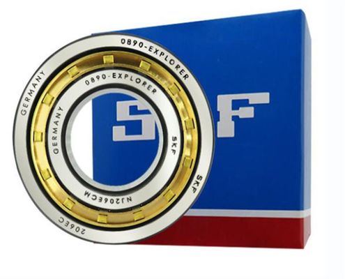 SKF NJ206EC Однорядные цилиндрические роликовые подшипники Внутренние размеры 30 мм Снижающая скорость смазки 8500 р/мин для требовательных промышленных условий
